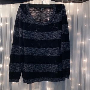 Black and grey Knitted Sweater 💋
